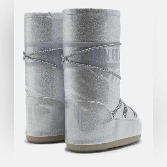 ICON SILVER GLITTER MOON BOOTS - Picture 2 of 5